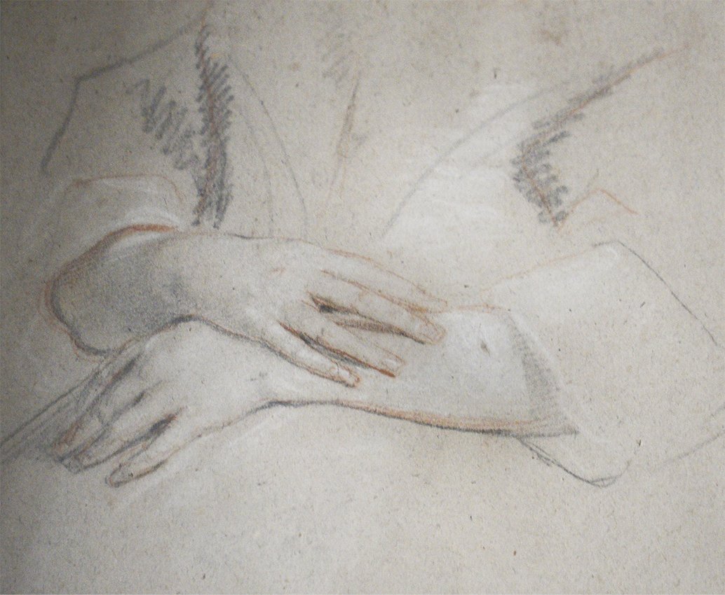 Study of a Woman, Seated With Her Hands Folded